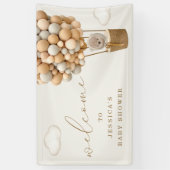 Teddy Bear Baby Dusche Willkommen Banner (Vertikal)