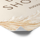 Teddy Bear Baby Dusche Willkommenspender Poster (Ecke)