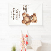 Teddy Bear Baby Dusche wir können frühzeitig warte Banner (InSitu)