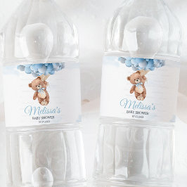 Teddy Bear Baby Duschwasser-Etiketten Wasserflaschenetikett