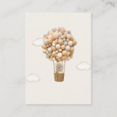 Teddy Bear Baby Duwer Diaper Tombola Begleitkarte (Rückseite)