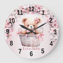 Teddy Bear Baby Girl Pink Blume Elegante Kick