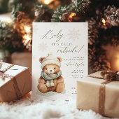 Teddy Bear Baby ist kalte Außendusche Einladung