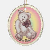 Teddy Bear Baby Keramik Ornament (Links)