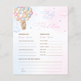 Teddy Bear Baby Predictions and Advice Game