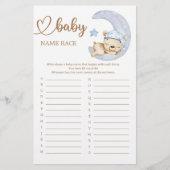 Teddy Bear Baby Shooter Baby Name Race Game (Vorderseite)