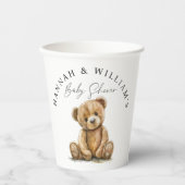 Teddy Bear Baby Shooter Papiertasse Pappbecher (Vorderseite)