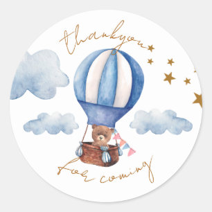 Teddy Bear Baby Shooter Thankyou Sticker