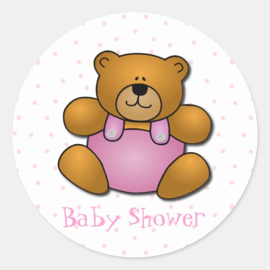 Teddy Bear Baby Shooting Stickers (Vorderseite)
