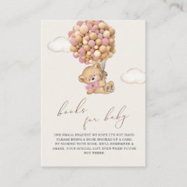 Teddy Bear Baby Showcard Buchungsanfrage Begleitkarte