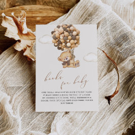 Teddy Bear Baby Showcard Buchungsanfrage Begleitkarte