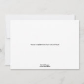 Teddy Bear Baby Showeinladung - Junge Einladung (Rückseite)