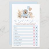 Teddy Bear Baby Shower Baby Tracks Spiel (Vorne/Hinten)