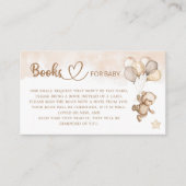 Teddy Bear Baby Shower Books für das Baby Begleitkarte (Vorderseite)