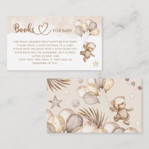 Teddy Bear Baby Shower Books für das Baby Begleitkarte