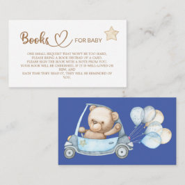 Teddy Bear Baby Shower Books für das Baby Enclosur Begleitkarte