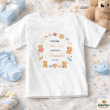 Teddy Bear Baby Shower Boy | Cute Blue Bear