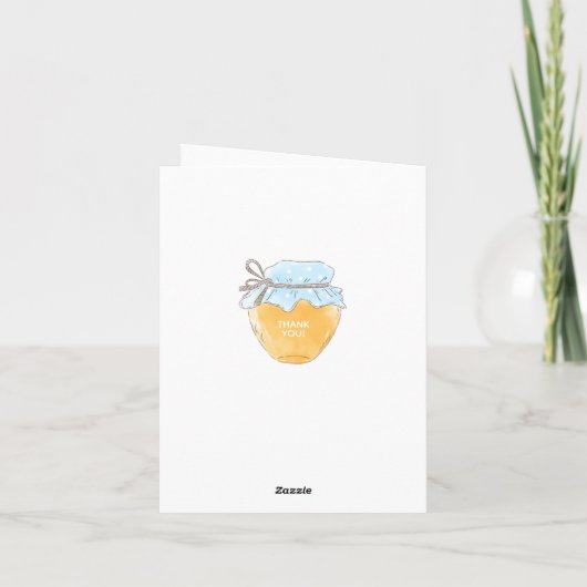 Teddy Bear Baby Shower Boy Danke (Rückseite)