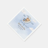 Teddy Bear Baby shower boy Serviette (Ecke)