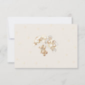 Teddy Bear Baby Shower Dankeskarte (Rückseite)