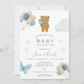 Teddy Bear Baby Shower Einladung (Vorderseite)