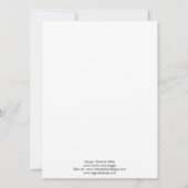 Teddy Bear Baby Shower Einladung (Rückseite)