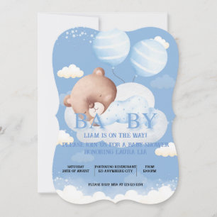 TEDDY BEAR BABY SHOWER EINLADUNG