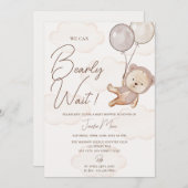Teddy Bear Baby Shower Einladung (Vorne/Hinten)