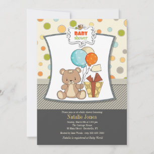 Teddy Bear Baby Shower Einladung