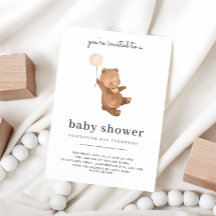 Teddy Bear Baby Shower Einladung