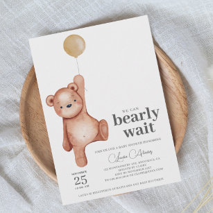 Teddy Bear Baby Shower Einladung