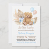 Teddy Bear Baby Shower Einladung (Vorderseite)
