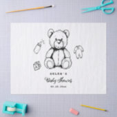 Teddy Bear Baby Shower Einladung, Geschlecht neutr Seidenpapier (Basteln)