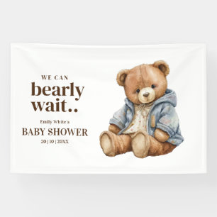 Teddy Bear Baby Shower Einladung, kann frühzeitig  Banner