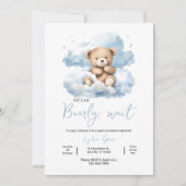 Teddy Bear Baby Shower Einladung, kann frühzeitig  Einladung (Vorderseite)