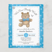 Teddy Bear Baby Shower Einladungen (Vorderseite)