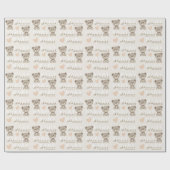 Teddy Bear BABY SHOWER Gender Neutral Geschenkpapier (Flach)