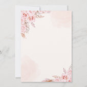 Teddy Bear Baby Shower Girl Dankeskarte (Rückseite)