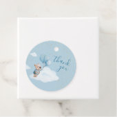 Teddy Bear Baby Shower Gold Blue Vielen Dank Geschenkanhänger (Beispiel)