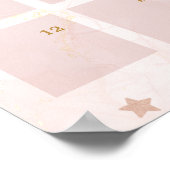 Teddy Bear Baby Shower Guess Due Date Calendar Poster (Ecke)