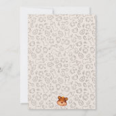 Teddy Bear BaBy Shower Invitation (Rückseite)