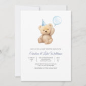 Teddy Bear Baby Shower Invitation Einladung (Vorderseite)
