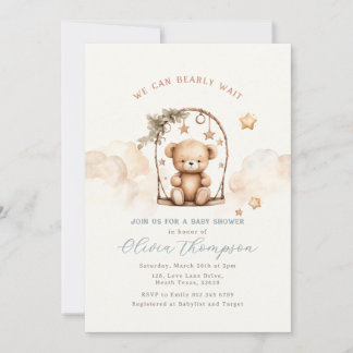 Teddy Bear Baby Shower Invitation Einladung