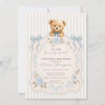 Teddy Bear Baby Shower Invitation