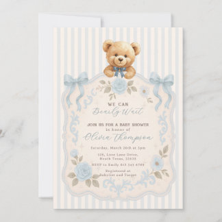 Teddy Bear Baby Shower Invitation Einladung