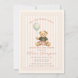 Teddy Bear Baby Shower Invitation Einladung