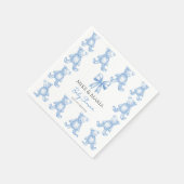 Teddy bear baby shower napkins serviette (Ecke)