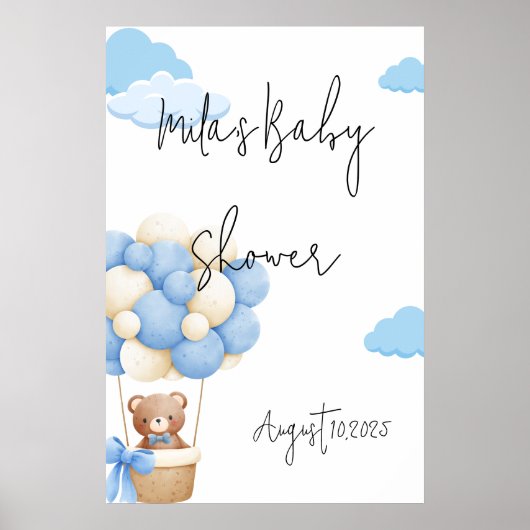 TEDDY BEAR BABY SHOWER POSTER (Vorne)