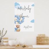 TEDDY BEAR BABY SHOWER POSTER (Küche)
