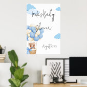 TEDDY BEAR BABY SHOWER POSTER (Heimbüro)